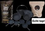 "All for the Winter BBQ" houtskoolpakket en gietijzer pannen, Ophalen, Vogelhuis.shop en bbq, Nieuw, Info@vogelhuis.shop