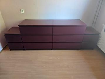 malm ikea 3 ladenkast 2 stuks - afbeelding 7