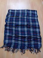 Prachtige blauw geblokte sjaal., Ophalen, Zo goed als nieuw, Maat 46/48 (XL) of groter, Sjaal