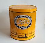 Groot vintage voorraadblik Algra Koffie Zwolle, Verzamelen, Ophalen of Verzenden, Gebruikt, Koffie, Douwe Egberts