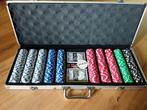 Pokerset/pokerspel met 500 chips., Hobby en Vrije tijd, Gezelschapsspellen | Kaartspellen, Gebruikt, Ophalen
