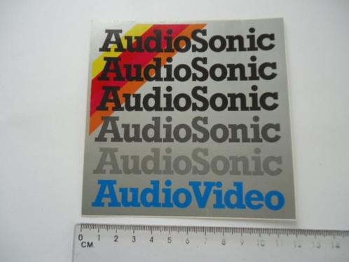 sticker oud AUDIO SONIC video tv retro audiosonic retro, Verzamelen, Stickers, Zo goed als nieuw, Bedrijf of Vereniging, Verzenden