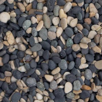Natural blend pebbles beige antraciet sfeervol siergrind  beschikbaar voor biedingen
