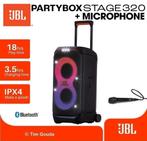 ✅ JBL Partybox Stage 320 + Microfoon - NIEUW, Ophalen of Verzenden, Nieuw, 120 watt of meer, JBL
