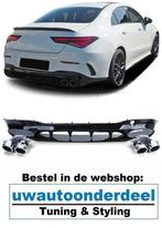 Diffuser Uitlaat Dubbel Chrome Voor Mercedes CLA C118 AMG Lo, Auto diversen, Tuning en Styling, Ophalen of Verzenden