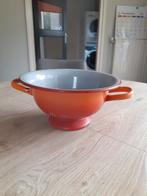 Vintage Emaille Vergiet Oranje, Ophalen of Verzenden, Gebruikt