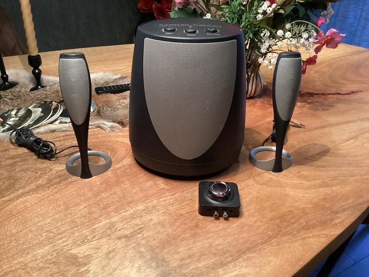 Harman Kardon set met bluetooth streamer, Computers en Software, Pc speakers, Zo goed als nieuw, Ophalen