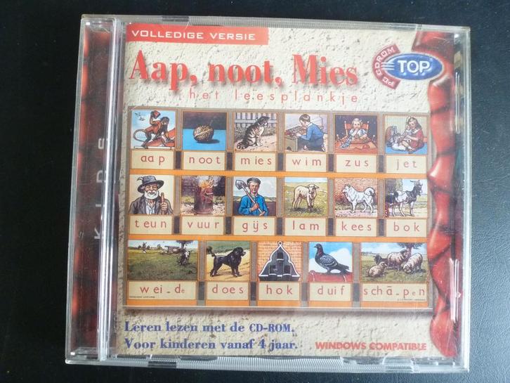 Aap, noot Mies. Het leesplankje op CD-rom., Cd's en Dvd's, Cd's | Kinderen en Jeugd, Zo goed als nieuw, Verzenden