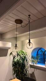 Leuke hanglamp met glazen bollen, Ophalen of Verzenden, Zo goed als nieuw, Minder dan 50 cm