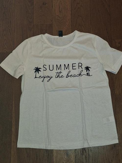 wit t-shirt maat 32/34, Kleding | Dames, T-shirts, Zo goed als nieuw, Maat 34 (XS) of kleiner, Wit, Korte mouw, Ophalen of Verzenden