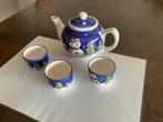 Kerst theepot met 3 bekers, Ophalen of Verzenden, Zo goed als nieuw, Overige stijlen, Overige typen