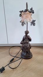 Antieke Art Nouveau Lamp met Vrouwenfiguur, Ophalen