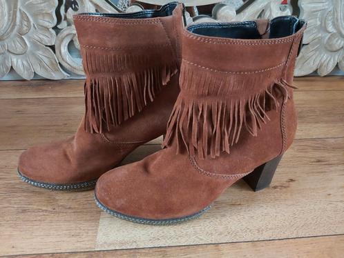 Super mooie bruin leren boho laarsjes van Gabor, mt 40 zgan, Kleding | Dames, Schoenen, Zo goed als nieuw, Lage of Enkellaarzen