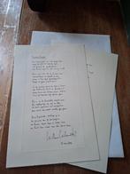 2x Gedicht Enschede Huilt - Willem Wilmink, Ophalen
