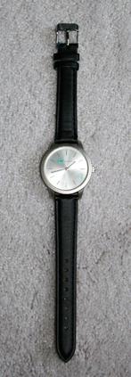 Herenhorloge met FNV logo. Nooit gebruikt., Overige merken, Leer, Staal, Polshorloge