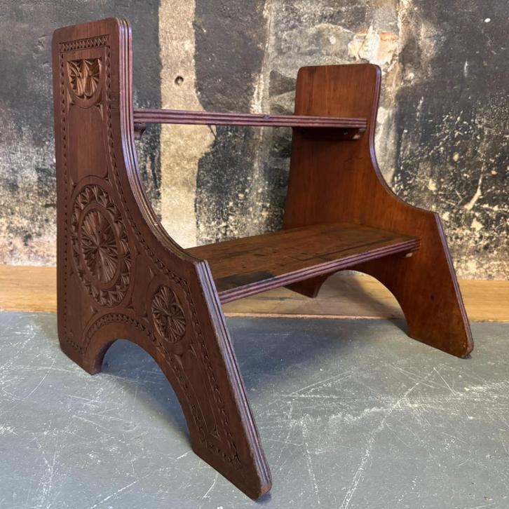 Oud Bibliotheek Trapje, Antiek en Kunst, Antiek | Woonaccessoires, Ophalen