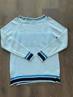 DENNY ROSE ruimvallende trui wit met blauw mt M