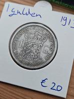 1 gulden 1913 Nederland Wilhelmina, Postzegels en Munten, Munten | Nederland, 1 gulden, Verzenden, Zilver, Koningin Wilhelmina