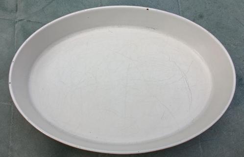 DRU Made in Holland oranje gietijzer ovenschaal Ø32 (G76), Huis en Inrichting, Keuken | Potten en Pannen, Gebruikt, Overige typen