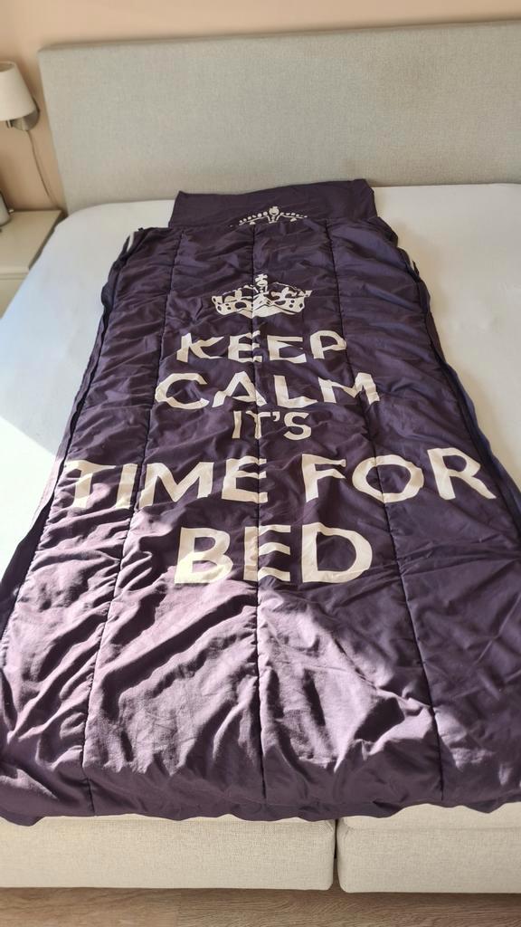 Antraciet grijs Eenpersoons Dekbedovertrek, Huis en Inrichting, Slaapkamer | Beddengoed, Gebruikt, Dekbedovertrek, Eenpersoons