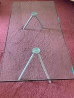 Glazen salontafel, Ophalen, 100 tot 150 cm, 50 tot 100 cm, Zo goed als nieuw