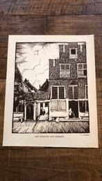 Oude houtsnede, Antiek en Kunst, Kunst | Etsen en Gravures, Ophalen of Verzenden