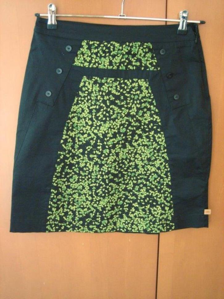 Zeer mooi zwart-groen rokje SKUNKFUNK Badaia 34-36 snazzeys, Kleding | Dames, Rokken, Nieuw, Maat 34 (XS) of kleiner, Zwart, Boven de knie