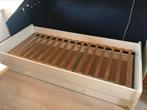 Eenpersoonsbed met logeerbed, Ophalen, Gebruikt, 90 cm, Eenpersoons