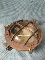 Koperen scheepslamp wandlamp plafondlamp kooilamp. i.z.g.s., Ophalen, Koper