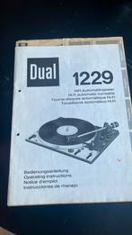 Dual 1229 manual, Ophalen of Verzenden, Zo goed als nieuw, Dual