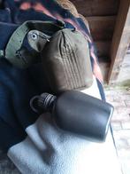 Militair Legerspul  Baret veldfles, Ophalen of Verzenden, Landmacht, Nederland, Helm of Baret