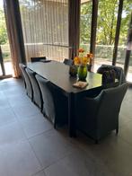 Schitterende Linteloo eettafel + 8 stoelen, Huis en Inrichting, Zo goed als nieuw, Vijf personen of meer, Rechthoekig, 50 tot 100 cm