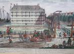 Antieke gravure Amsterdam, 18e eeuw., Ophalen of Verzenden