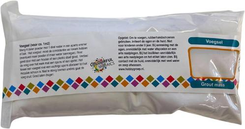 Colourful Mosaics Grout voegsel wit zakje 500 gram, Hobby en Vrije tijd, Knutselen, Nieuw, Overige typen, Ophalen of Verzenden