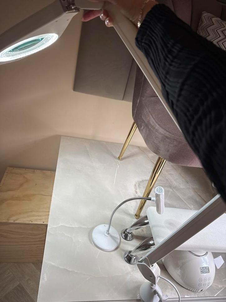 Loep Lamp - Perfect voor Precisiewerk, Huis en Inrichting, Lampen | Hanglampen, Gebruikt, 50 tot 75 cm, Metaal, Ophalen of Verzenden