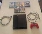 Ps4 (500 GB) met 6 games, 1 controller en benodigde kabels, Ophalen of Verzenden, Controller, PlayStation 4
