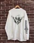 Rare Vintage Thunderdome Wizard Gabber Band Tshirt 90s L, Ophalen, Zo goed als nieuw, Maat 52/54 (L), Wit