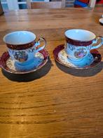 Twee Bavaria Germany kopjes met schotels, Ophalen of Verzenden