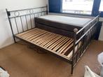 Stalen 2 persoons bed, Huis en Inrichting, Slaapkamer | Bedden, Industrieel, 180 cm, Gebruikt, 210 cm