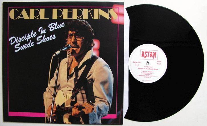 Carl Perkins Disciple In Blue Suede Shoes 10 nrs LP ZGAN, Cd's en Dvd's, Vinyl | Jazz en Blues, Zo goed als nieuw, Blues, 1980 tot heden