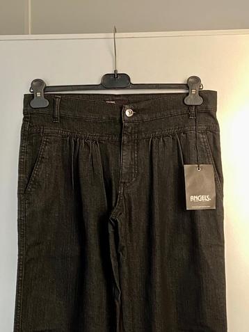 H875 Nieuw Angels maat 36/38=S/M bandplooi-broek jeans grijs beschikbaar voor biedingen
