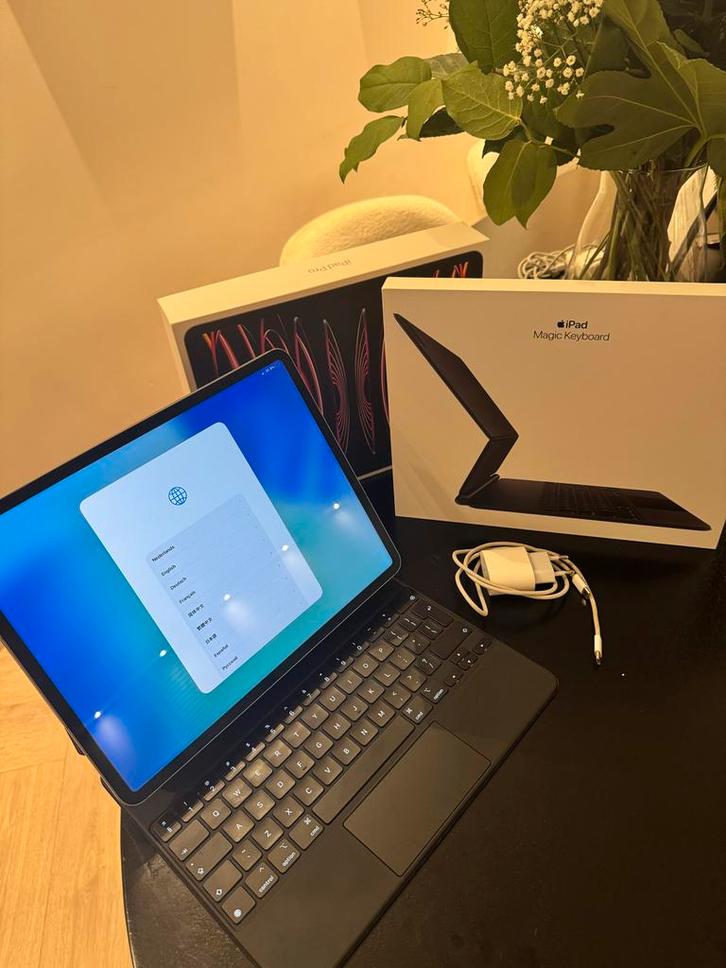 iPad Pro 6e generatie! Incl Apple toetsenbord, Computers en Software, Apple iPads, Zo goed als nieuw, Apple iPad Pro, Wi-Fi, 12 inch