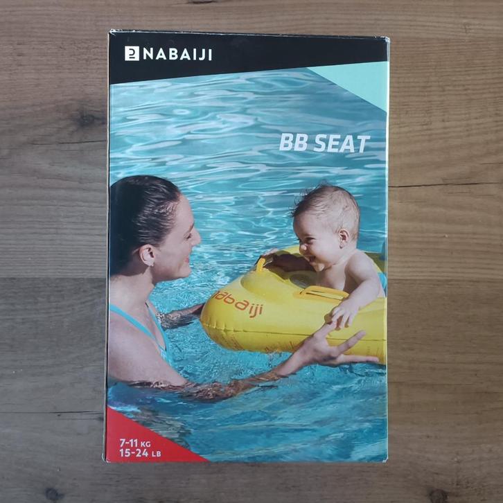 Nabaiji BB Seat - opblaasbare baby zwemband 7-11 kilo, Kinderen en Baby's, Babykleding | Baby-zwemkleding, Zo goed als nieuw, Zwem-accessoire
