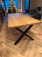 Robuuste houten eettafel - Jysk, Ophalen, Gebruikt, Eikenhout, 200 cm of meer