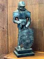 Metalen ridder, 45 cm harnas, Verzamelen, Beelden en Beeldjes, Ophalen of Verzenden, Zo goed als nieuw, Mens