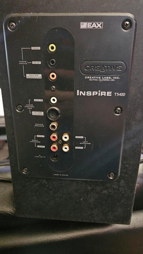 Creative Inspire T5400 5.1 surround set, Computers en Software, Pc speakers, Gebruikt, Audiokanaal 5.1, Ophalen