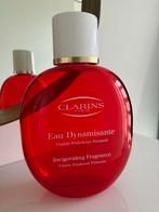 Clarins Eau Dynamisante displayfles(37cmx25cm) groot, Ophalen of Verzenden, Gebruikt, Parfumfles