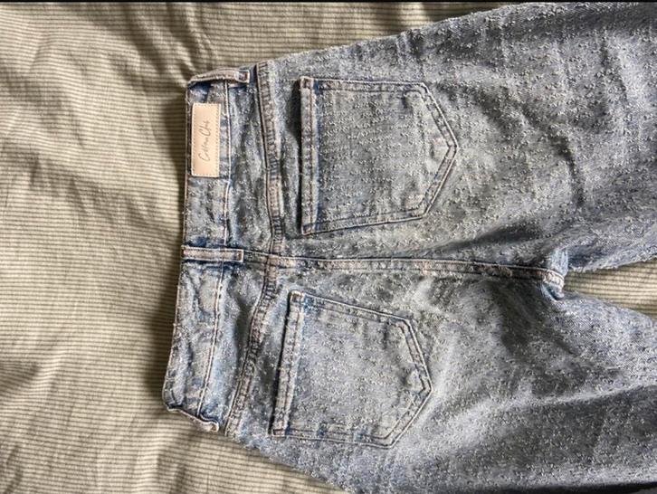 Jeans met glittertje, Kleding | Heren, Spijkerbroeken en Jeans, Zo goed als nieuw, W32 (confectie 46) of kleiner, Blauw, Ophalen of Verzenden