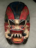 Masker barong Bali houtsnijwerk polychroom, Verzenden