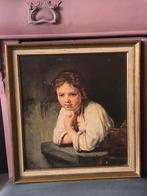 Meisje in het venster van Rembrandt = prent, Antiek en Kunst, Ophalen of Verzenden